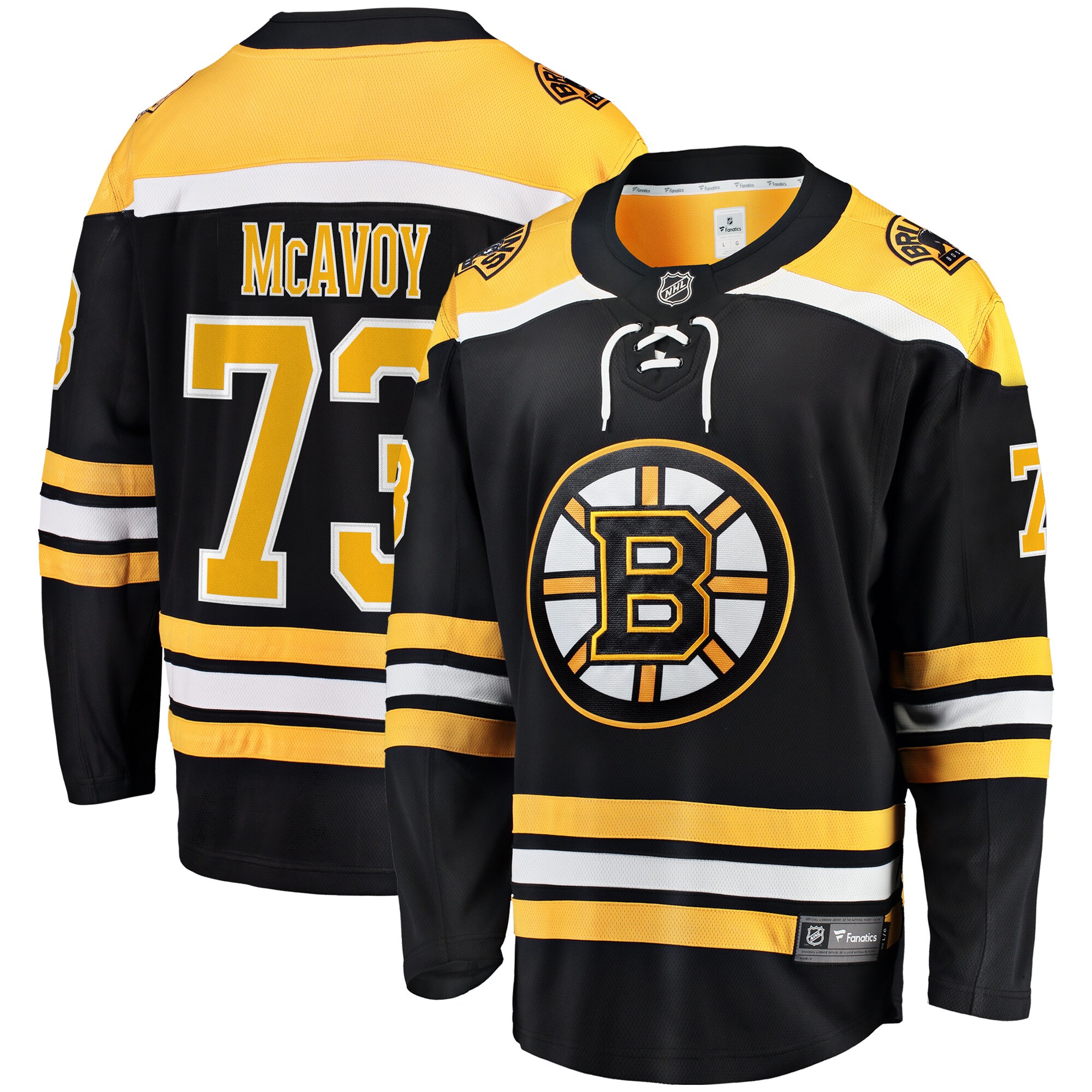 Charlie McAvoy Boston Bruins Fanatics Home Breakaway Jersey – Black