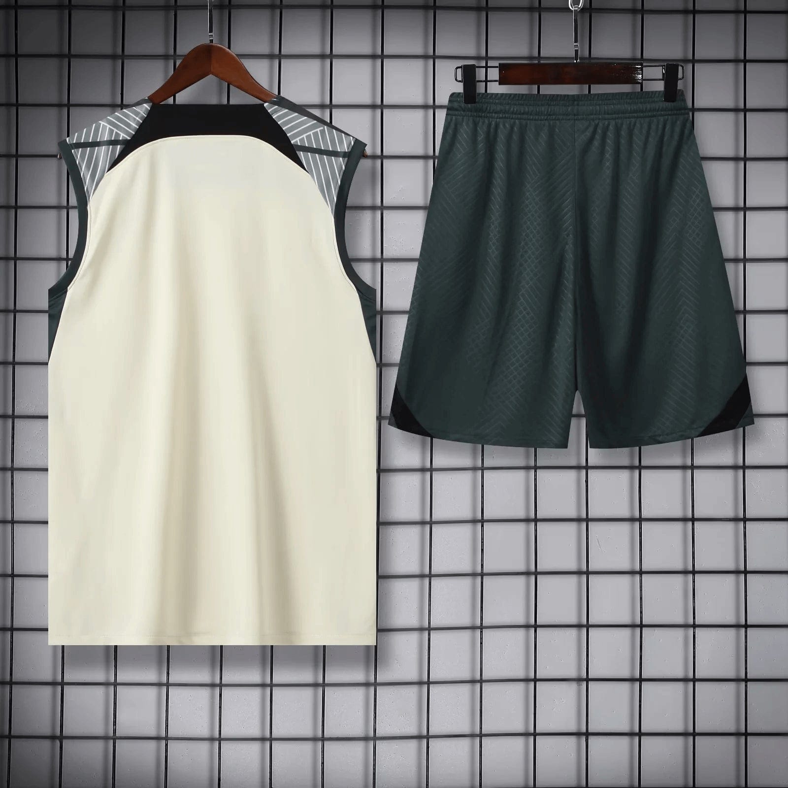 2023/2024 Barcelona pre-match training White Jersey+Shorts 1:1 Thai Quality