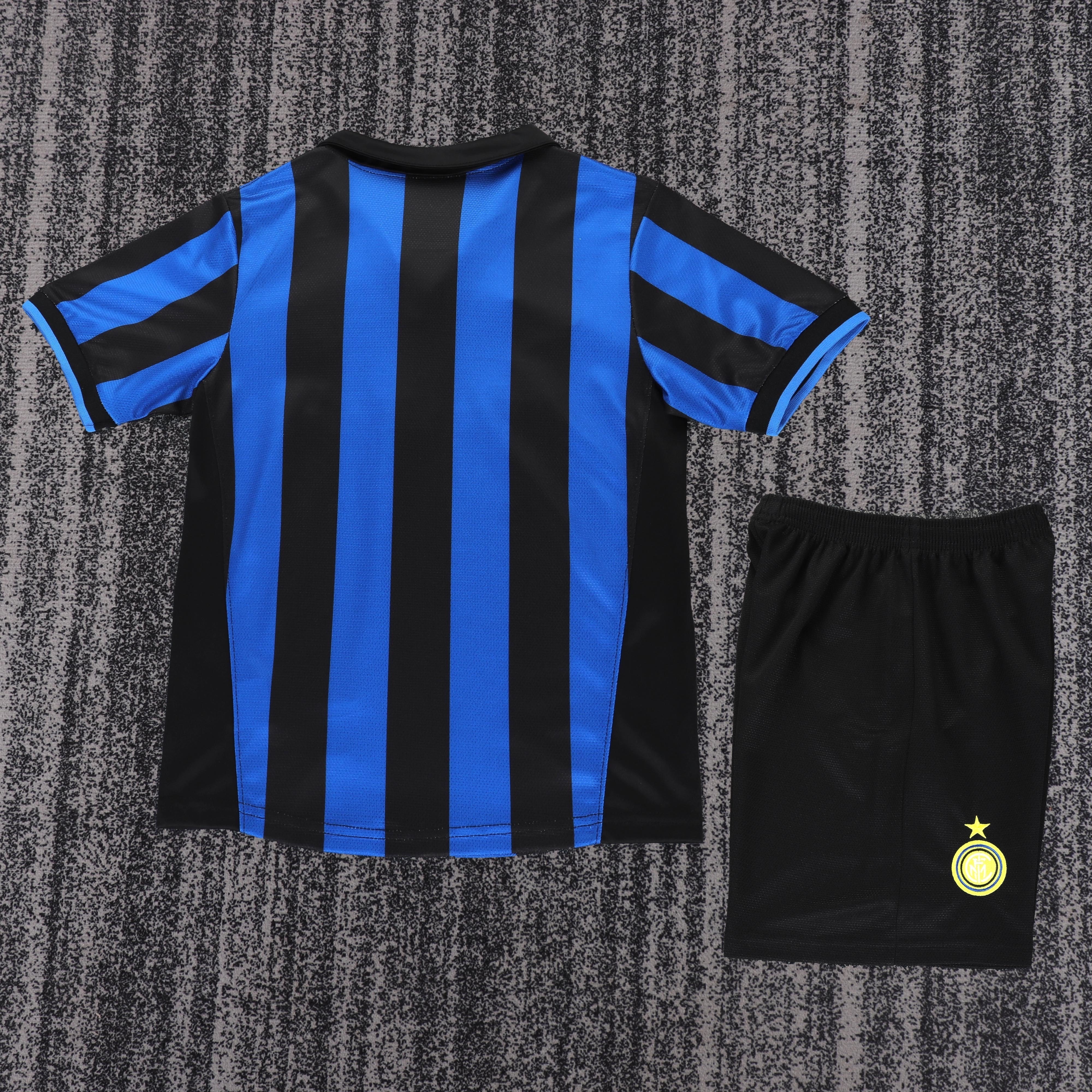 1998-99 Inter Milan Home Retro Children's Jersey Set - Fans Edition