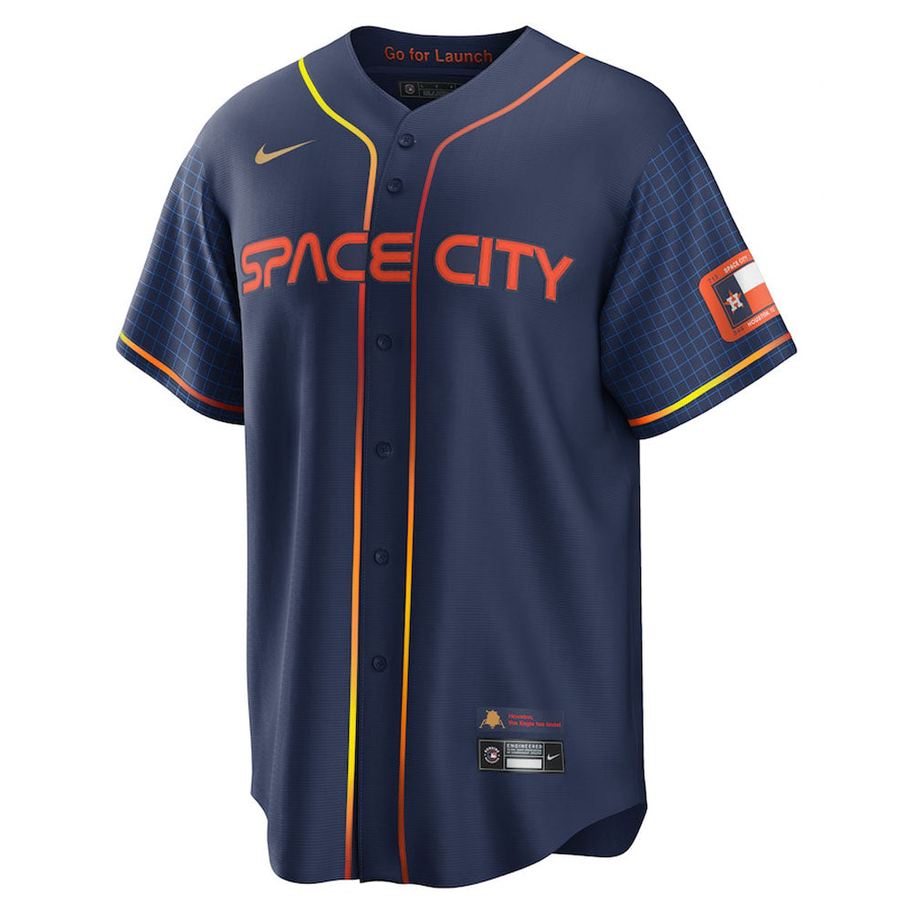Men's Houston Astros Alex Bregman Space City Connect Replica Jersey - Navy