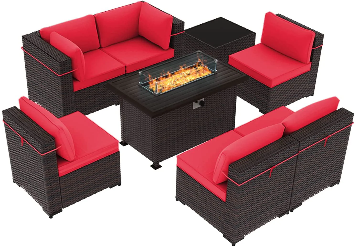 Gotland Outdoor Patio Sectional Furniture Set with 43