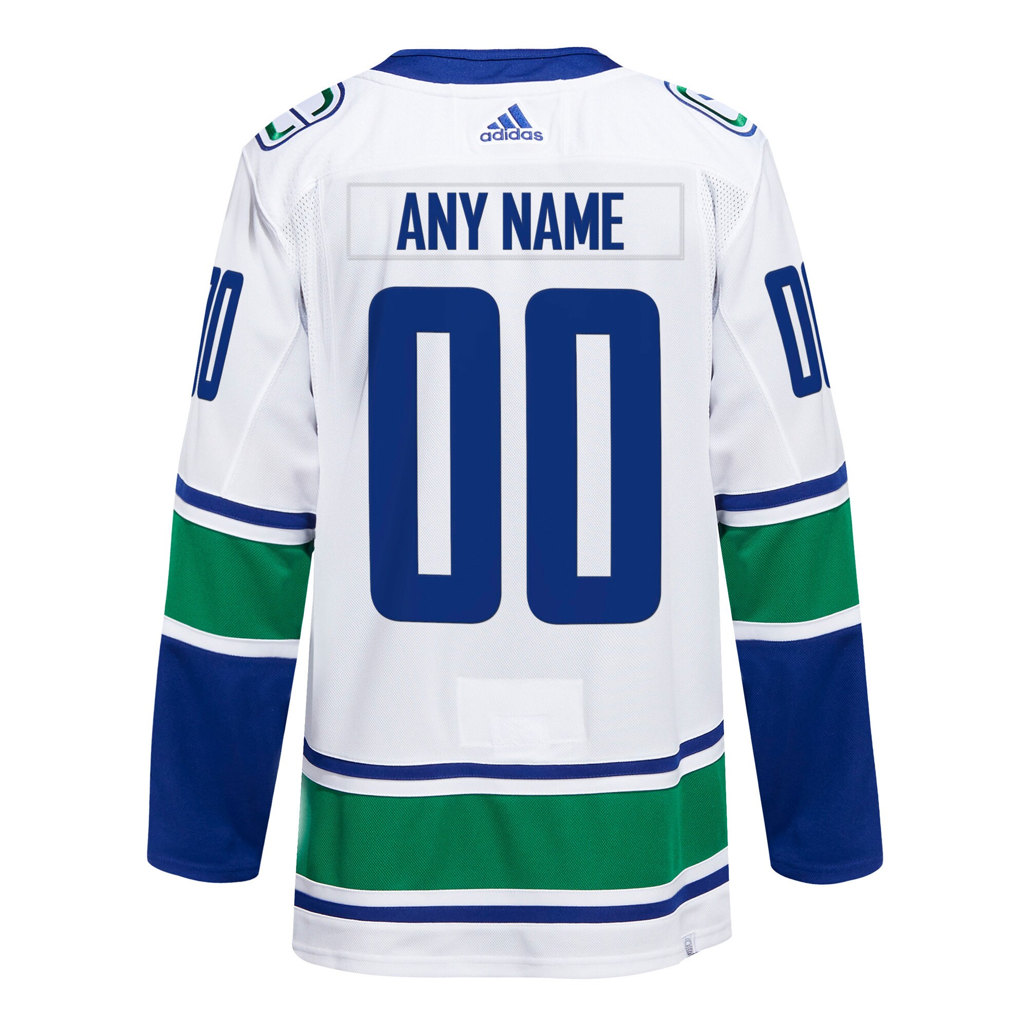 Vancouver Canucks   Away  Primegreen  Custom Jersey – White