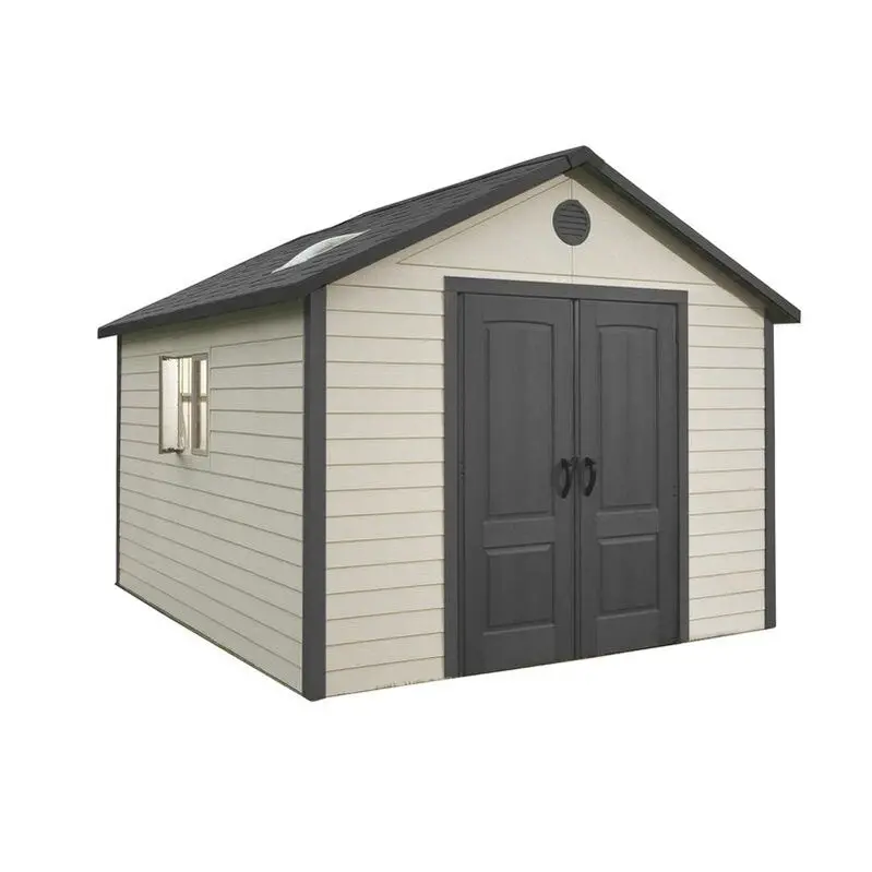 11′ x 11′ Plastic Storage Shed – Low-Maintenance Resin Construction. Weather-Resistant Backyard Storage