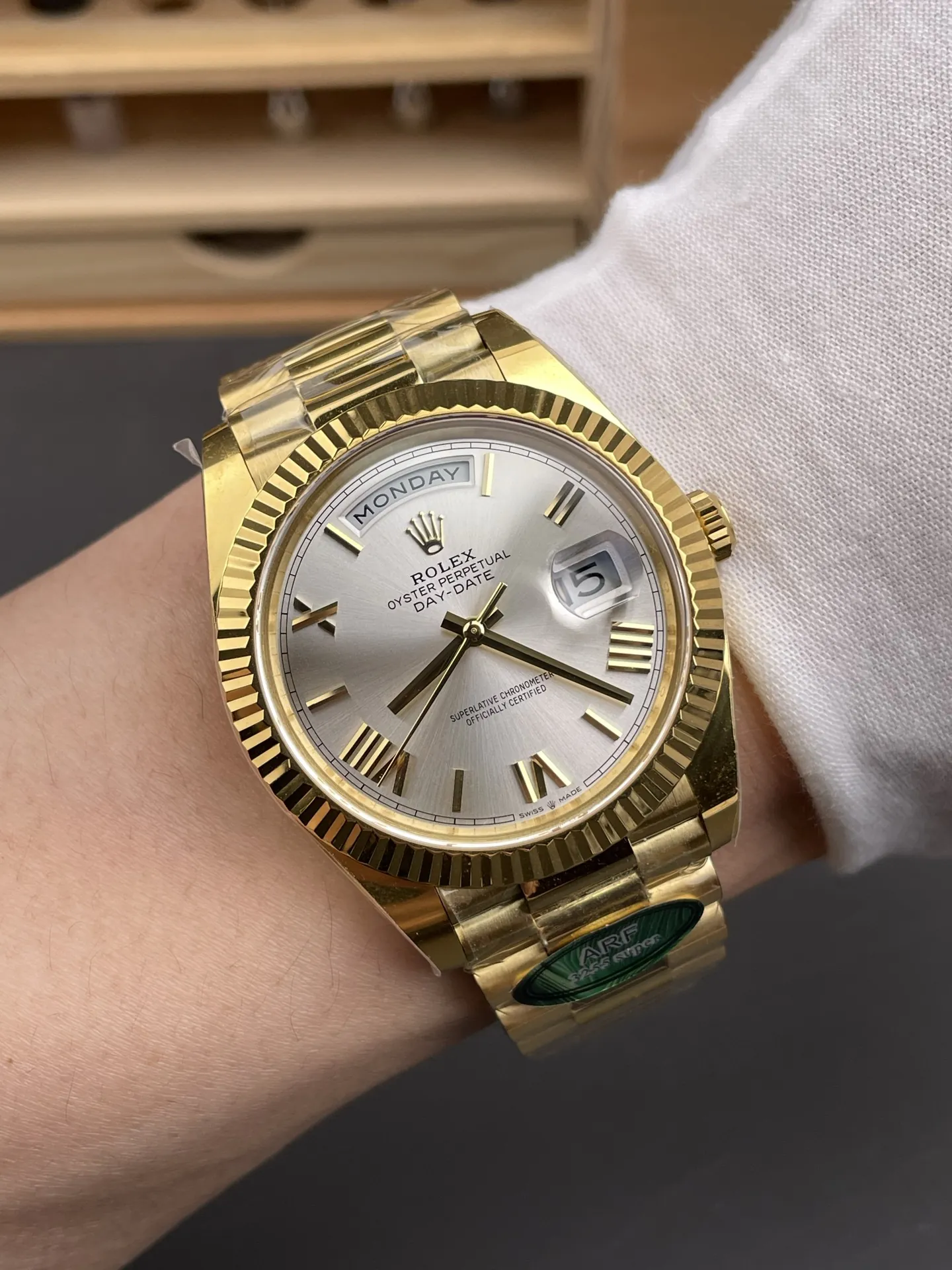 Rolex Day-Date Silver 40mm