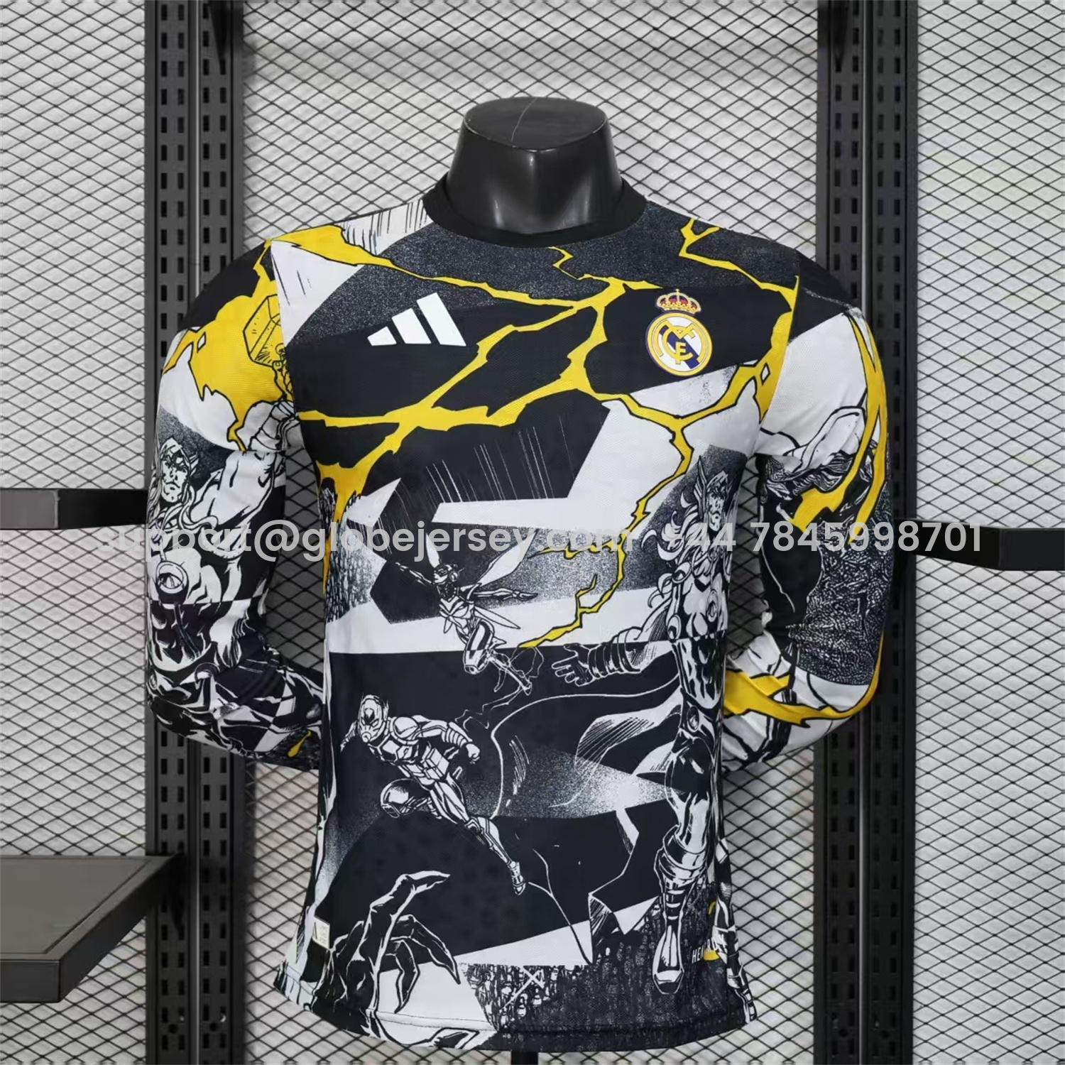 Real Madrid 25-26 Thunder Comics Pre-Match Special Long Sleeves Jersey - Player Version