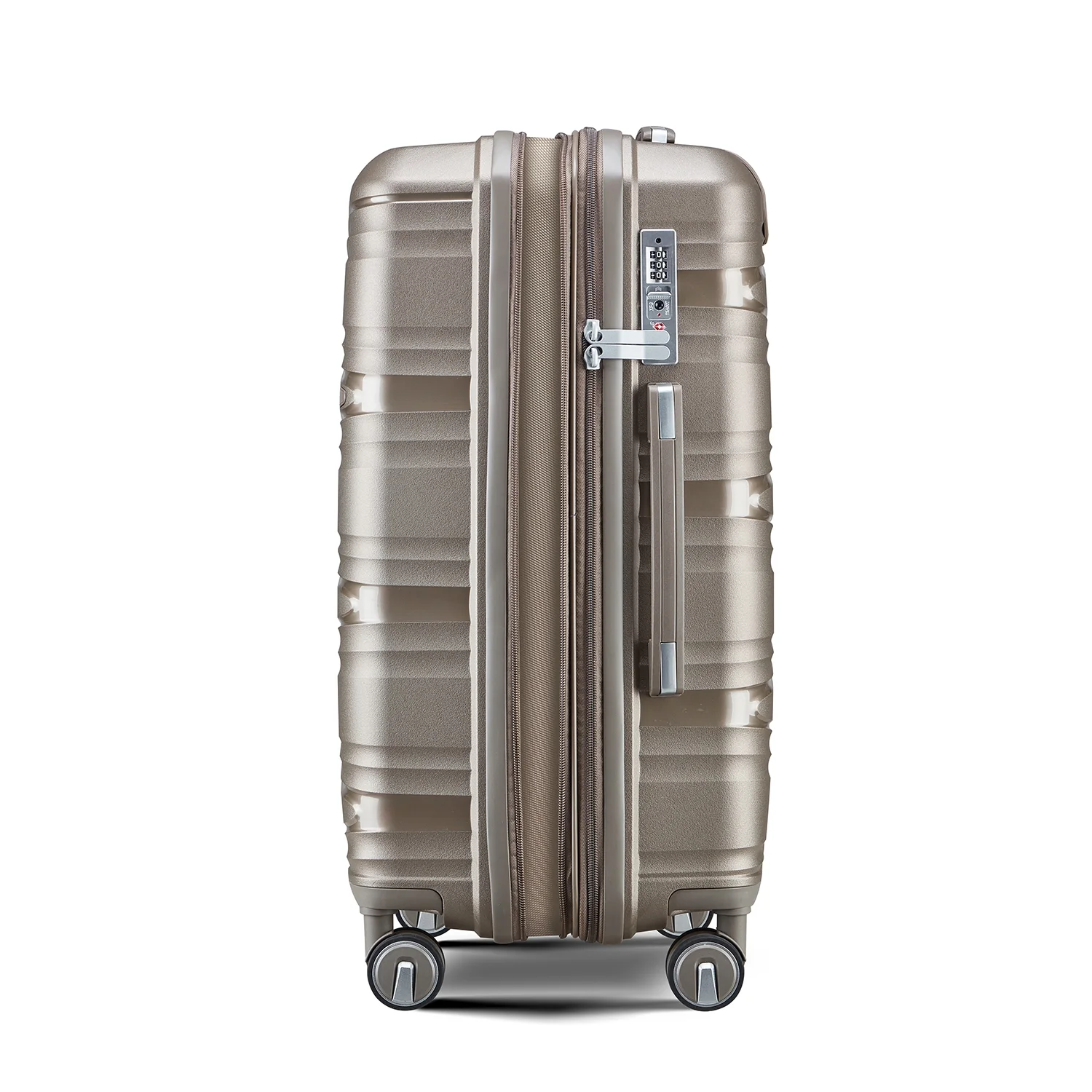 4 Piece Luggage Set Expandable Hardshell Travel Luggage Sets 8 Spinner Wheel Suitcase Wheels TSA Lock Suit Case, PP Lightweight & Durable wheels Upright Suitcase, 14/20/24/28 Inch