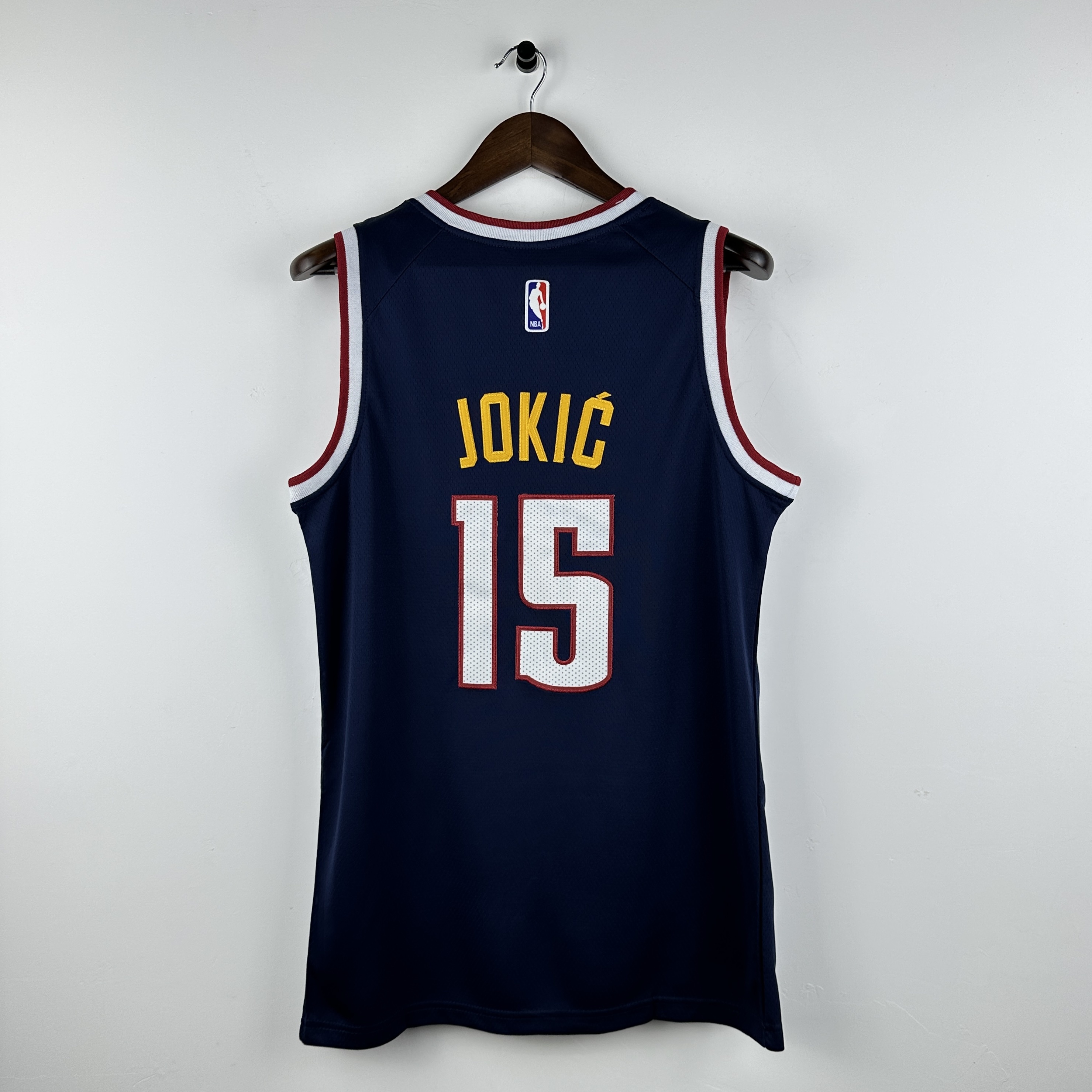 Embroidered Nuggets Navy Blue No. 15 Jokic