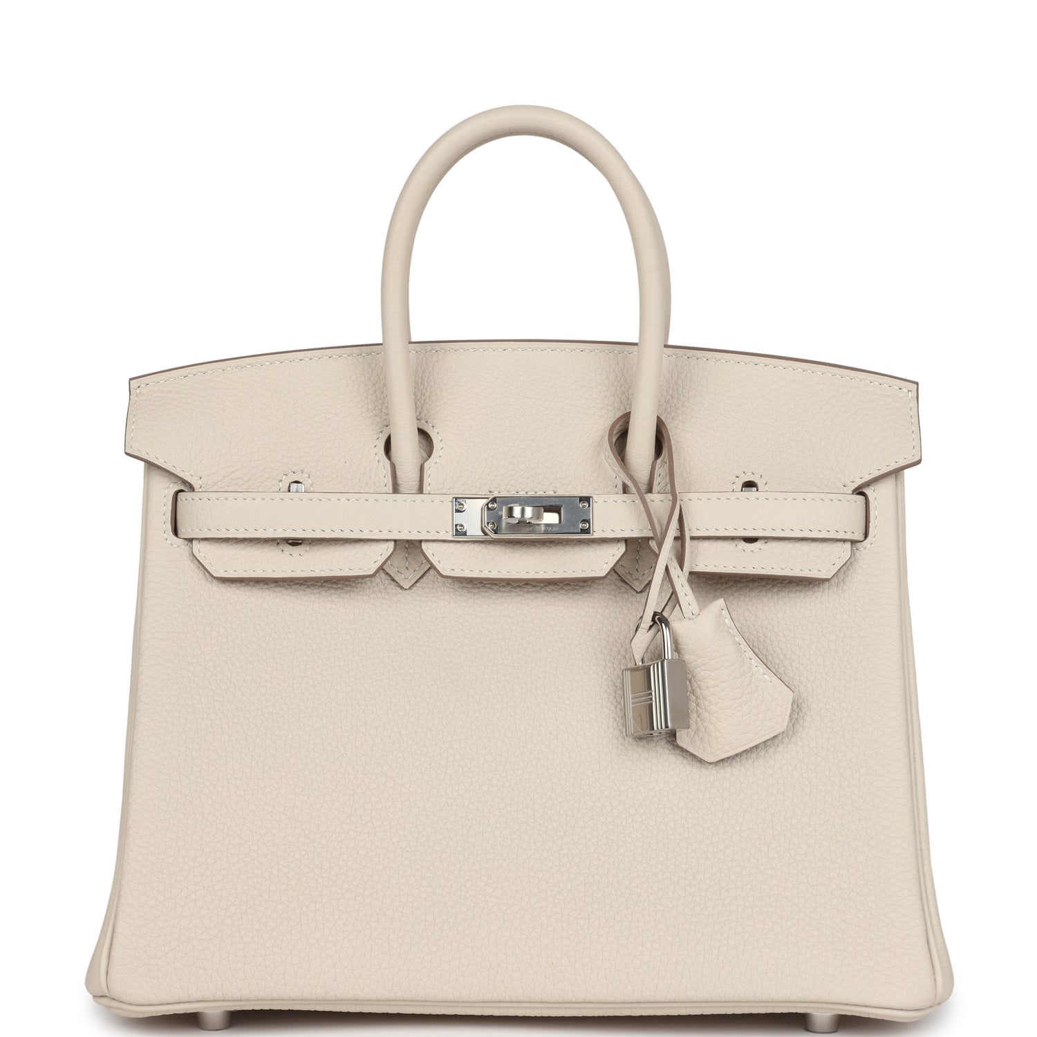 Birkin 25 Craie Togo Palladium Hardware