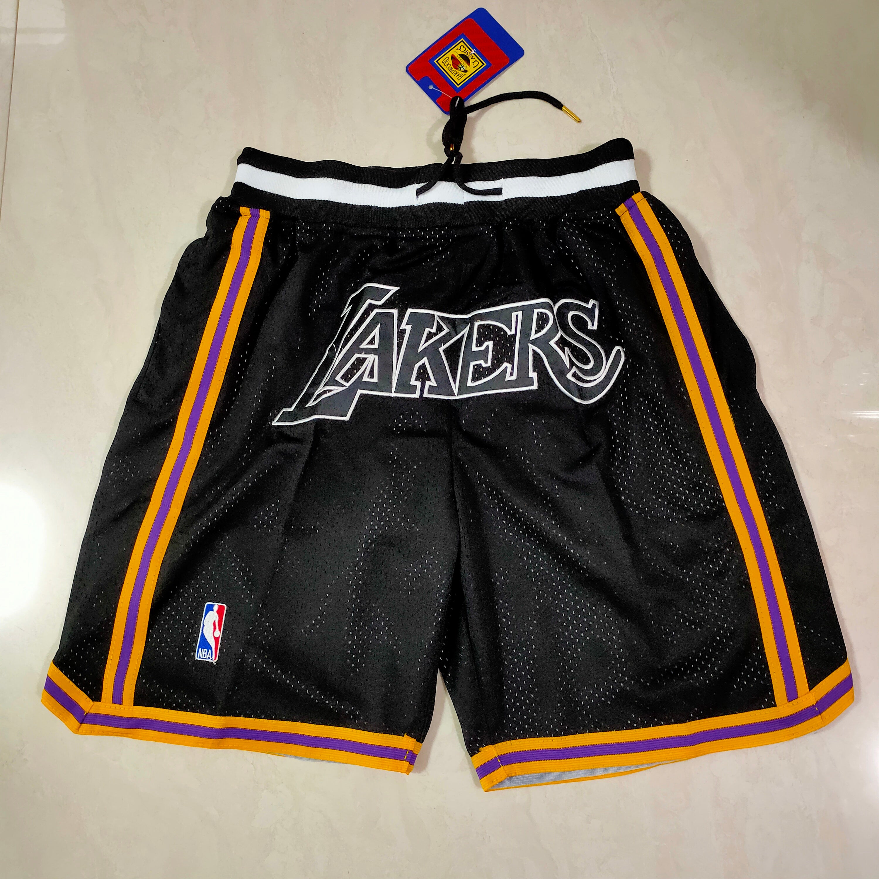 Los Angeles Lakers MVP black pocket pants