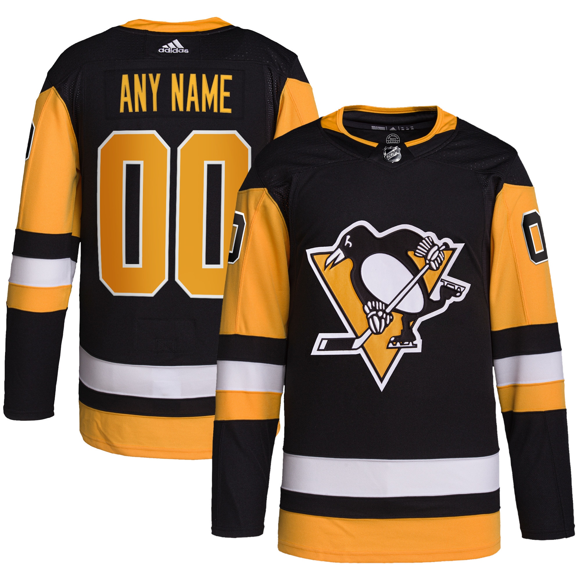 Pittsburgh Penguins   Home  Primegreen  Custom Jersey – Black