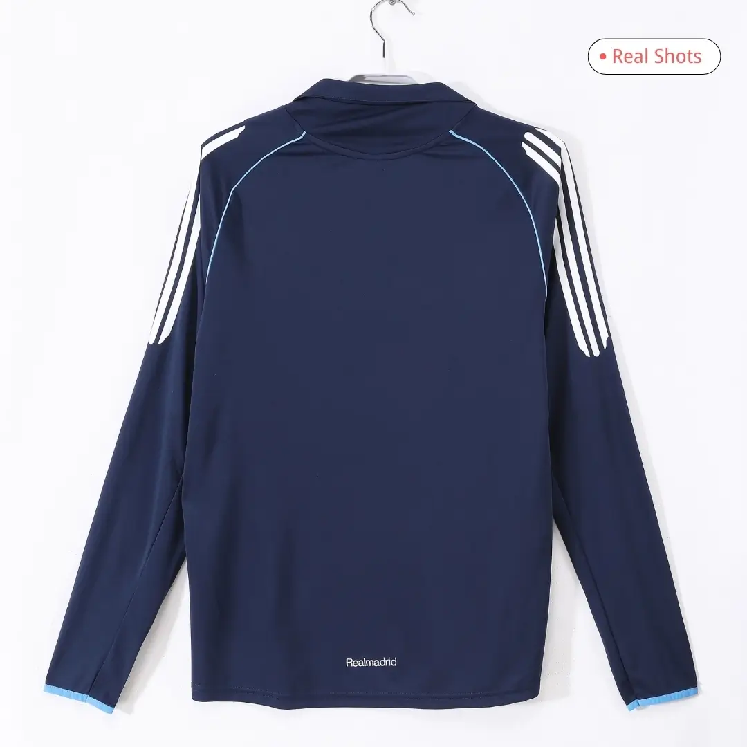 Real Madrid 2005/06 Away Long Sleeve Retro Soccer Jersey