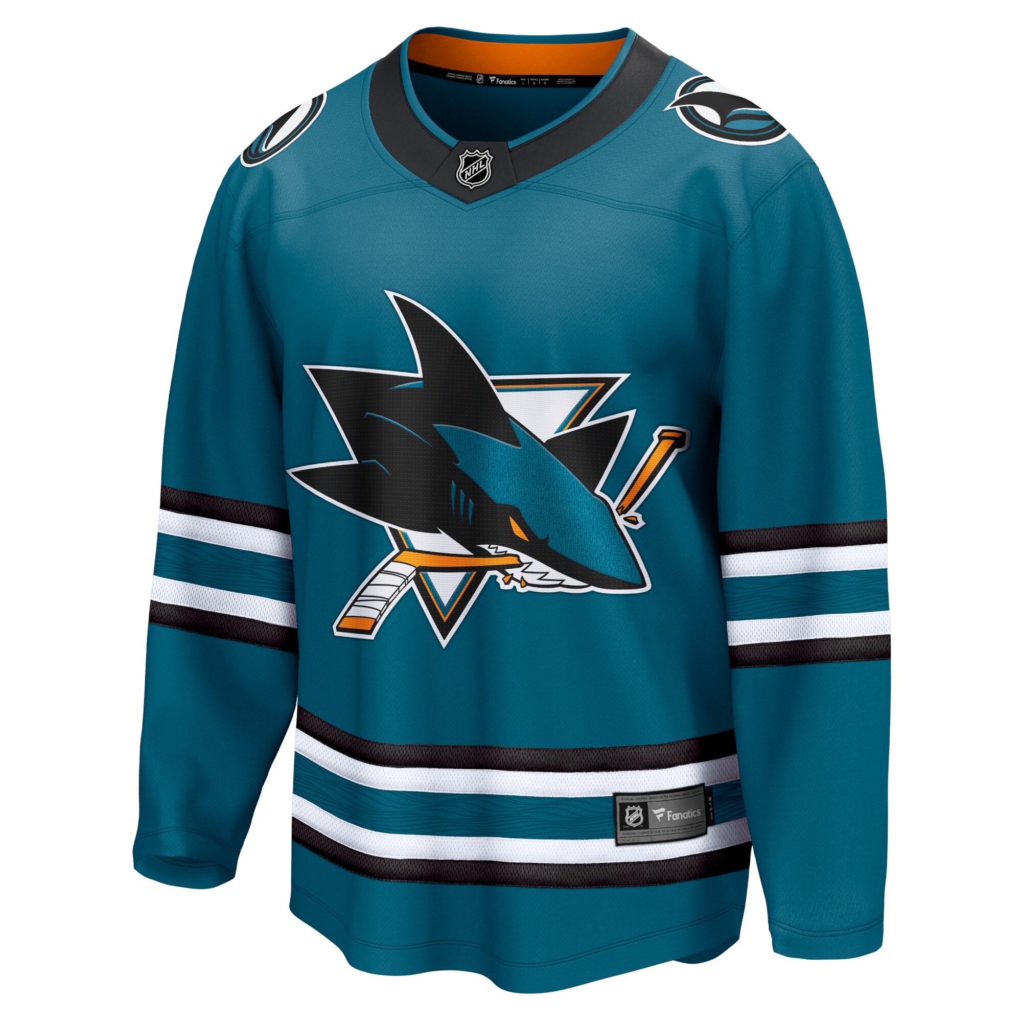 San Jose Sharks Fanatics Home Breakaway Jersey – Teal
