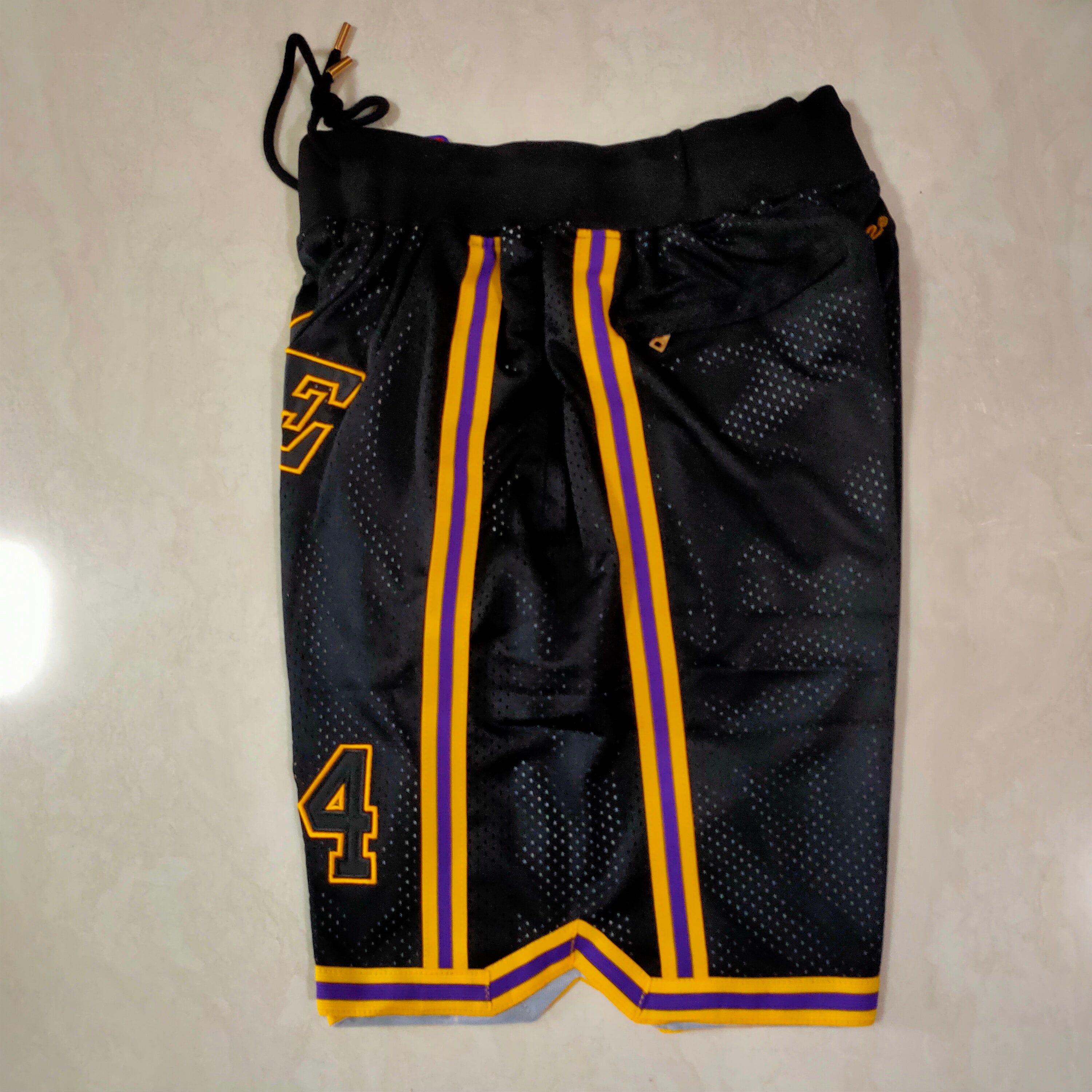 Los Angeles Lakers black K-pocket pants