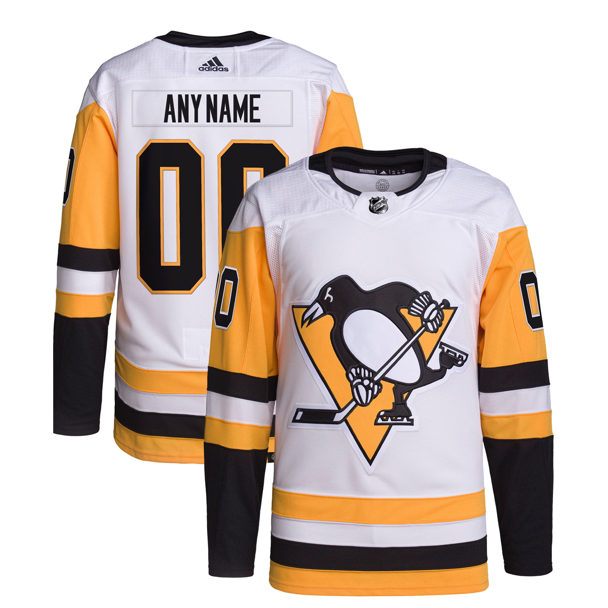 Pittsburgh Penguins   Away  Primegreen  Custom Jersey – White