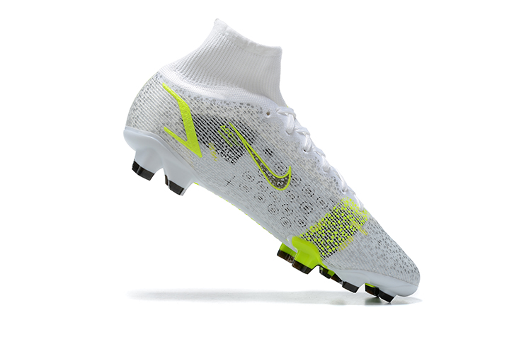 Assassin 14th generation high-top electroplated fully knitted waterproof FG football shoes