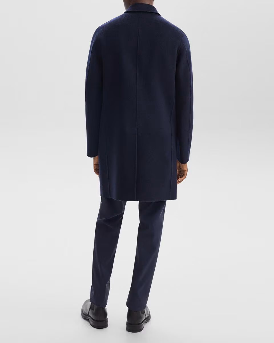 Car Coat in Double-Face Wool-Cashmere