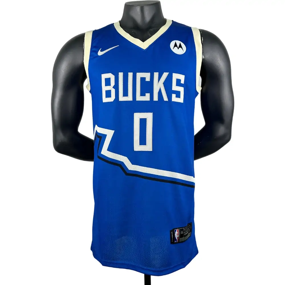 Embroidery 25th season Bucks City Edition No. 0 Lillard