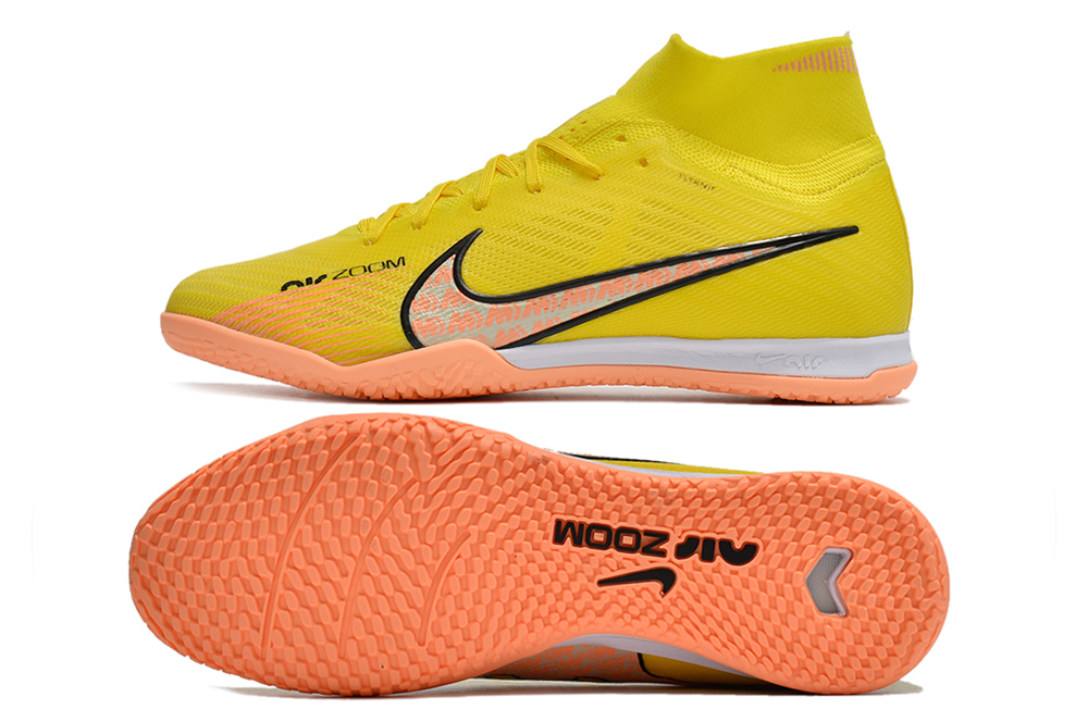 Assassin 15th generation high-top fully knitted waterproof MD air cushion grass spike football shoes