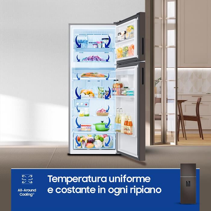SAMSUNG - Frigorifero 2 porte RT47CB6736C2ES Classe E 462 lt-Cotta Charcoal