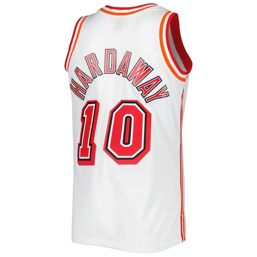 Men's Miami Heat Tim Hardaway Mitchell & Ness White Hardwood Classics Swingman Jersey