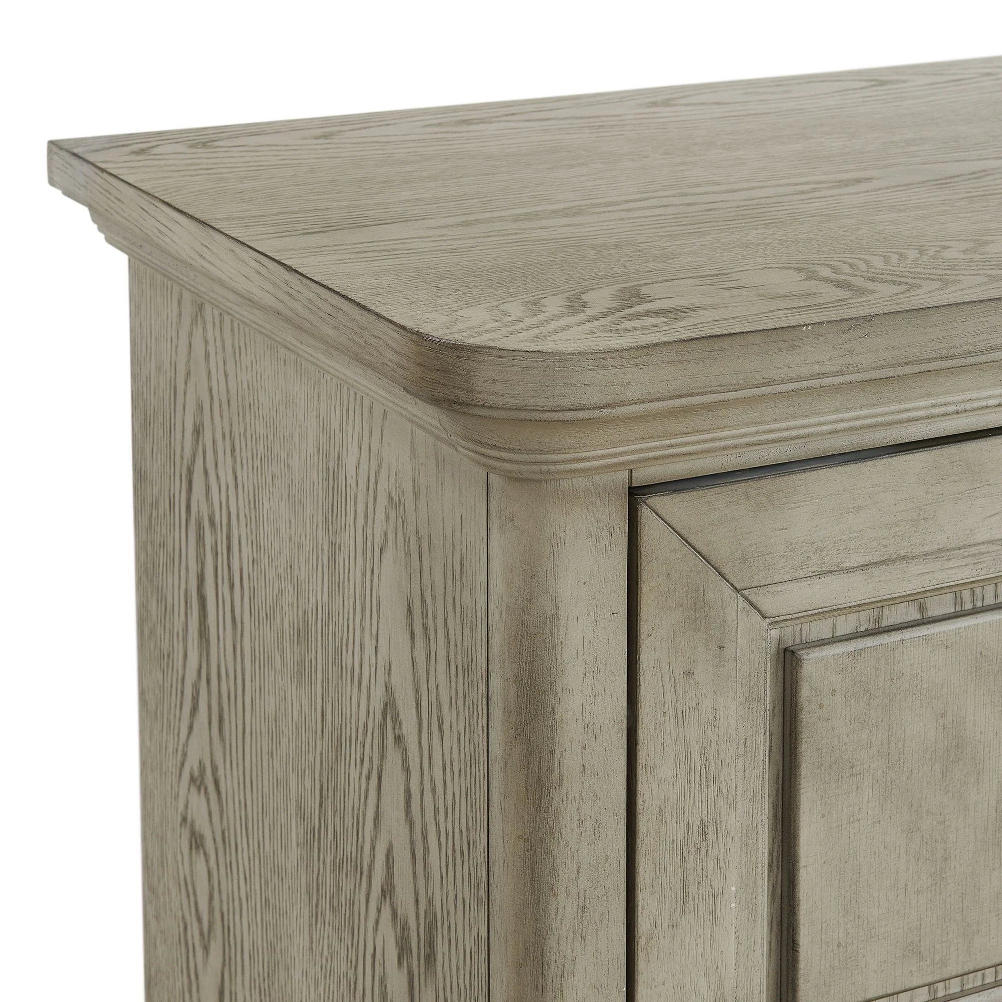 Picket House Furnishings Emiko Queen Panel 5PC Bedroom Set - Grey