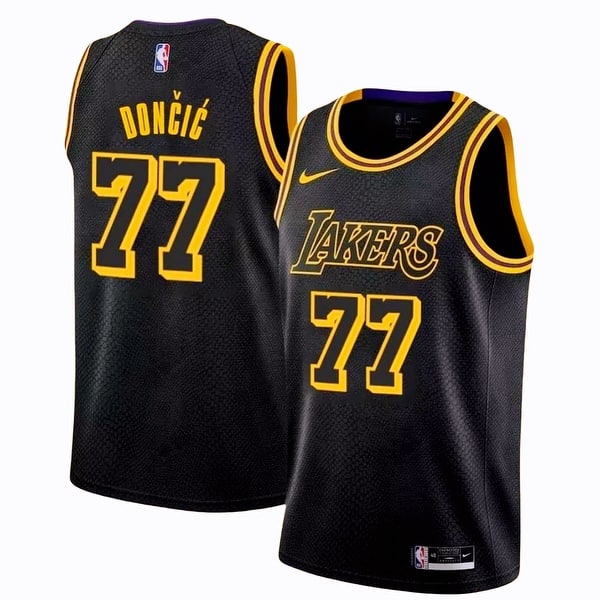 Unisex Lakers Luka Doncic Black Los Angeles Mamba City Edition Vest