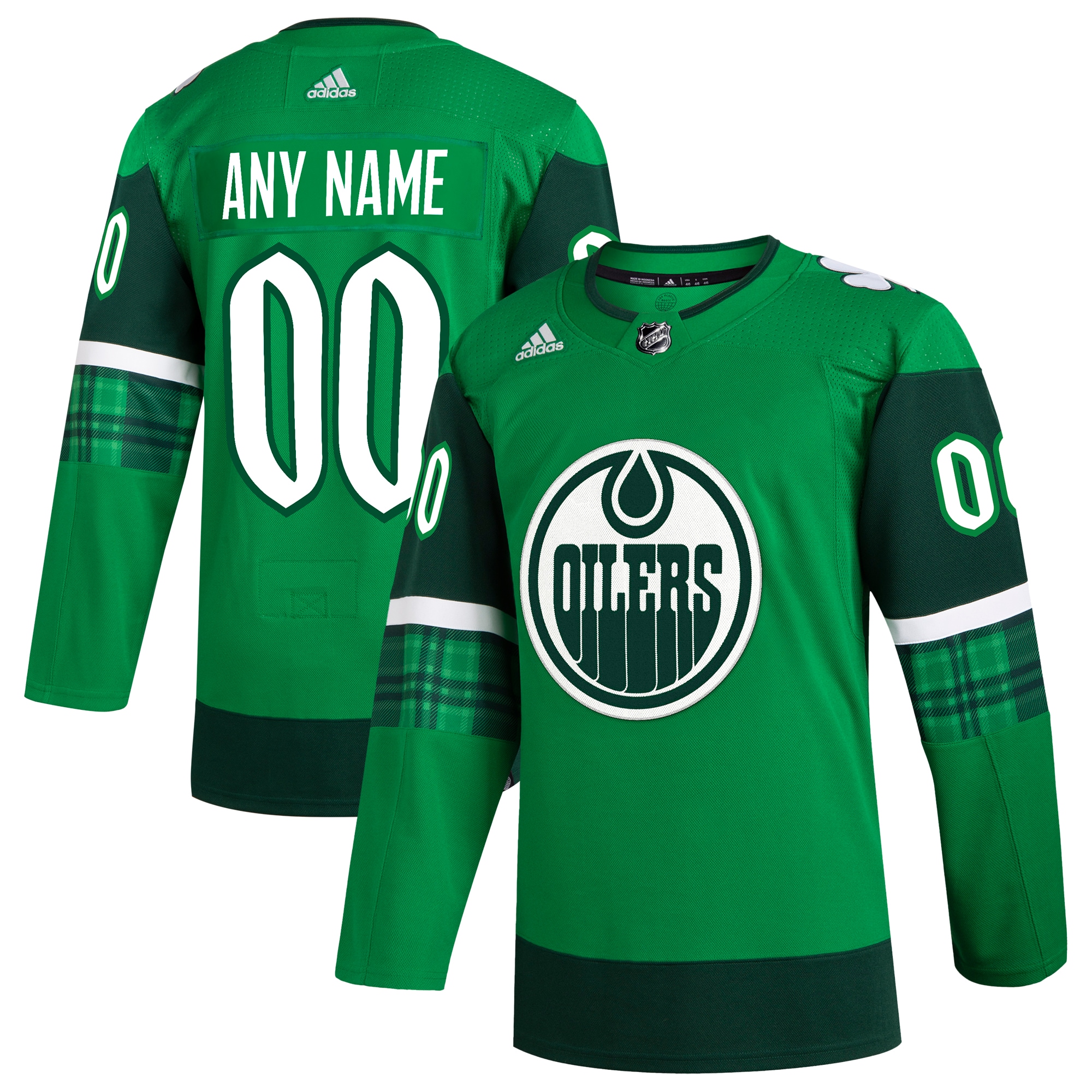 Edmonton Oilers  St. Patrick’s Day  Custom Jersey – Kelly Green