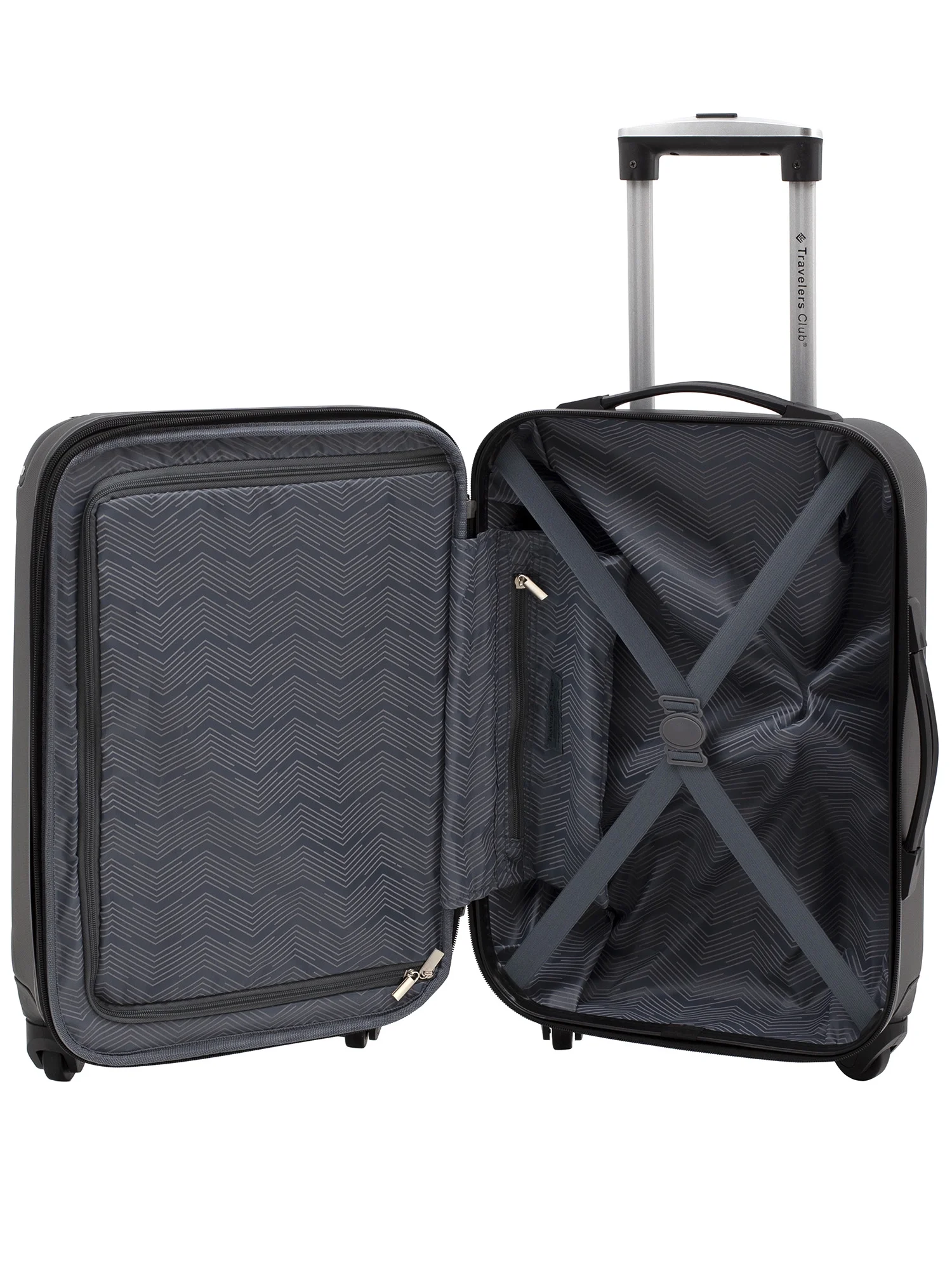 Travelers Club Chicago 3-Piece ABS Expandable ABS Travel Set - Silver
