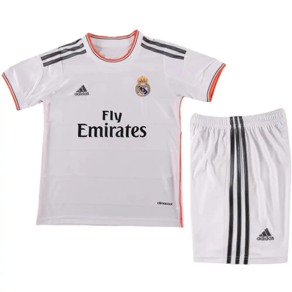 2013-14 Real Madrid Home Retro Children's Jersey Set - Fans Edition