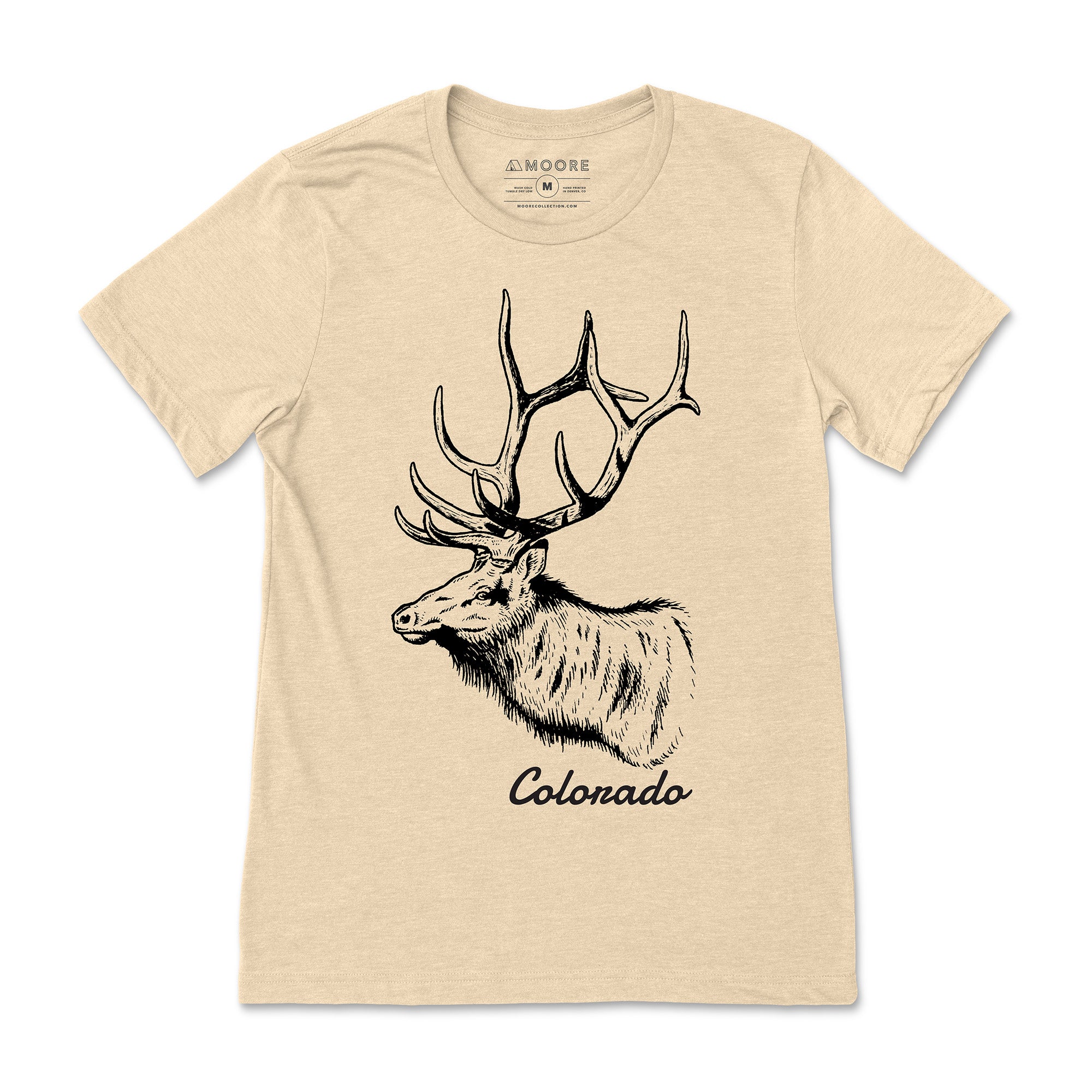 Colorado Big Elk Tee-Heather Tan