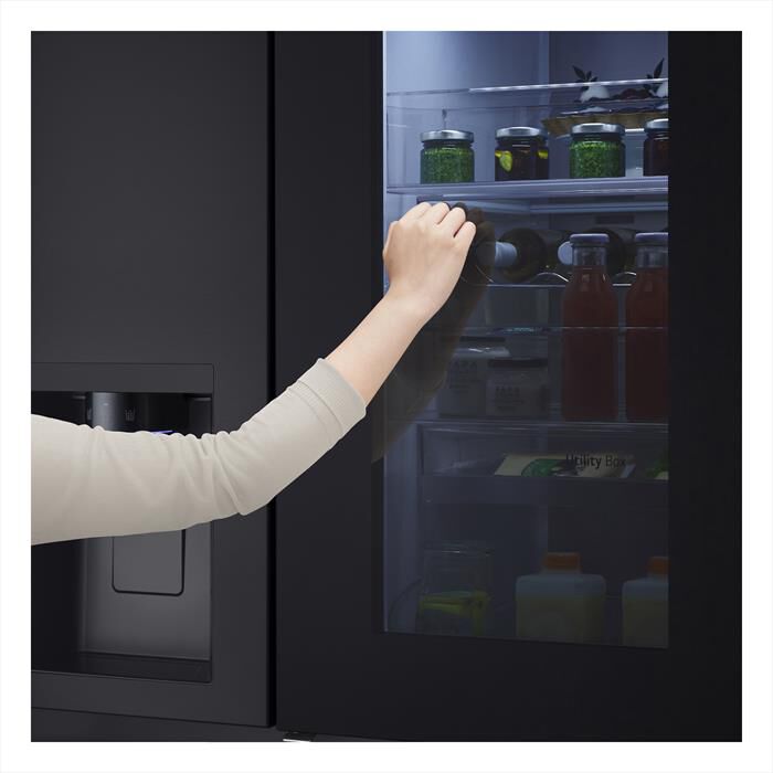 LG - Frigorifero side by side GSXE91EVAD Classe D 628L-Black