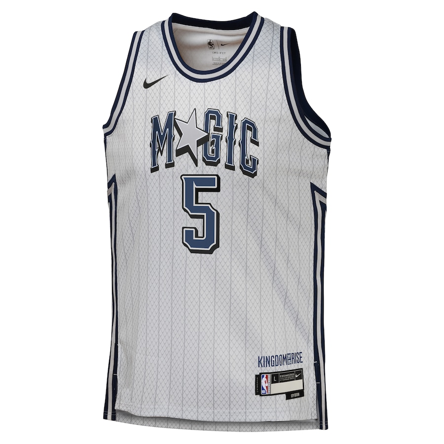 Youth Orlando Magic Paolo Banchero Nike Silver 2024/25 Swingman Player Jersey - City Edition