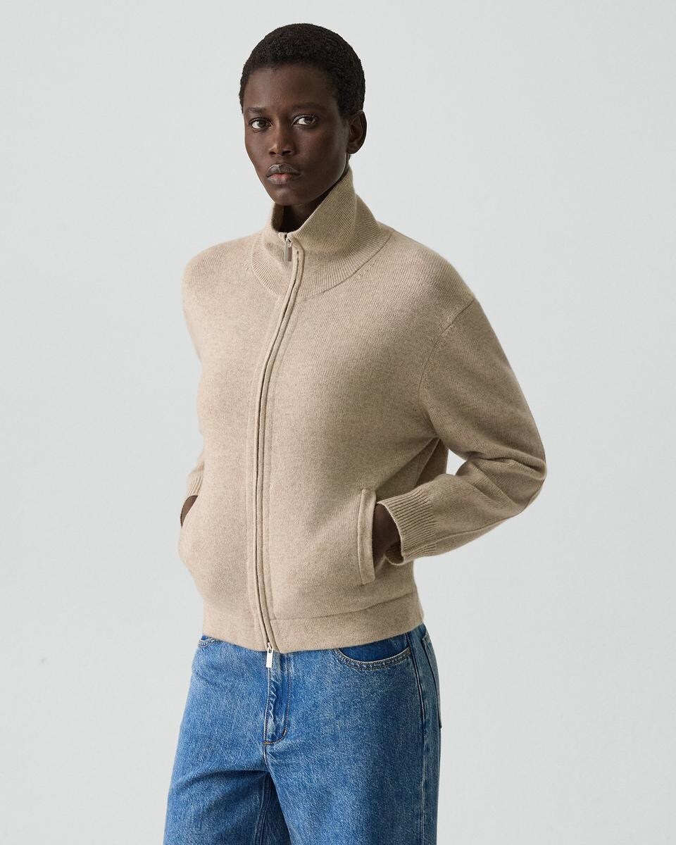 Zip Jacket in Cashmere
