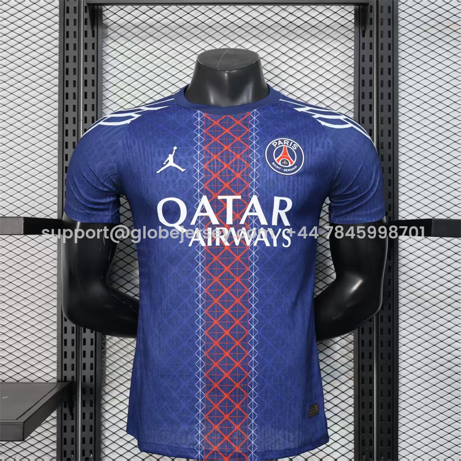 Paris Saint-Germain PSG X JD 25-26 Red And Blue Special Edition Jersey - Player Version