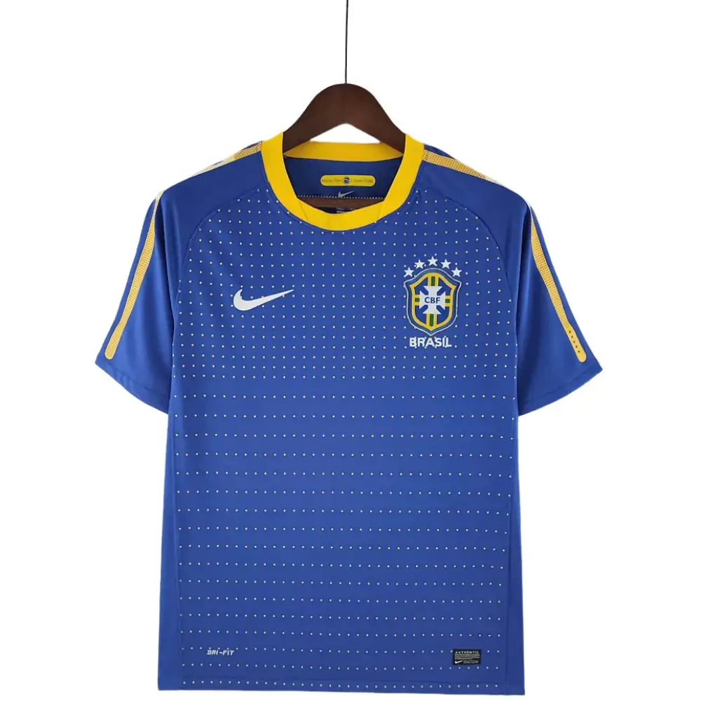 2010 Retro Brazil Away Soccer Jersey