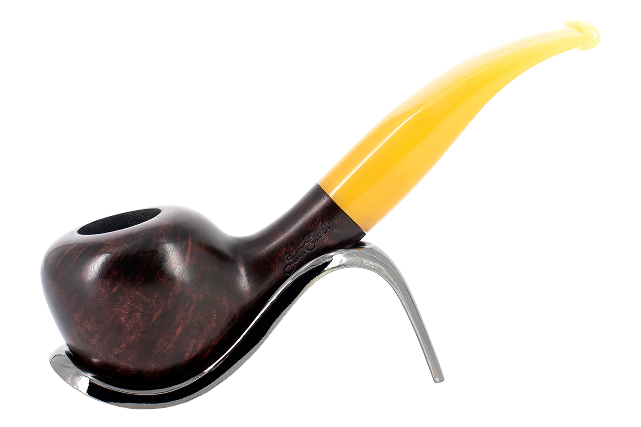 Jean Claude 9mm Yellow Tortoise Shell Briar Smoking Pipe - Shape 51