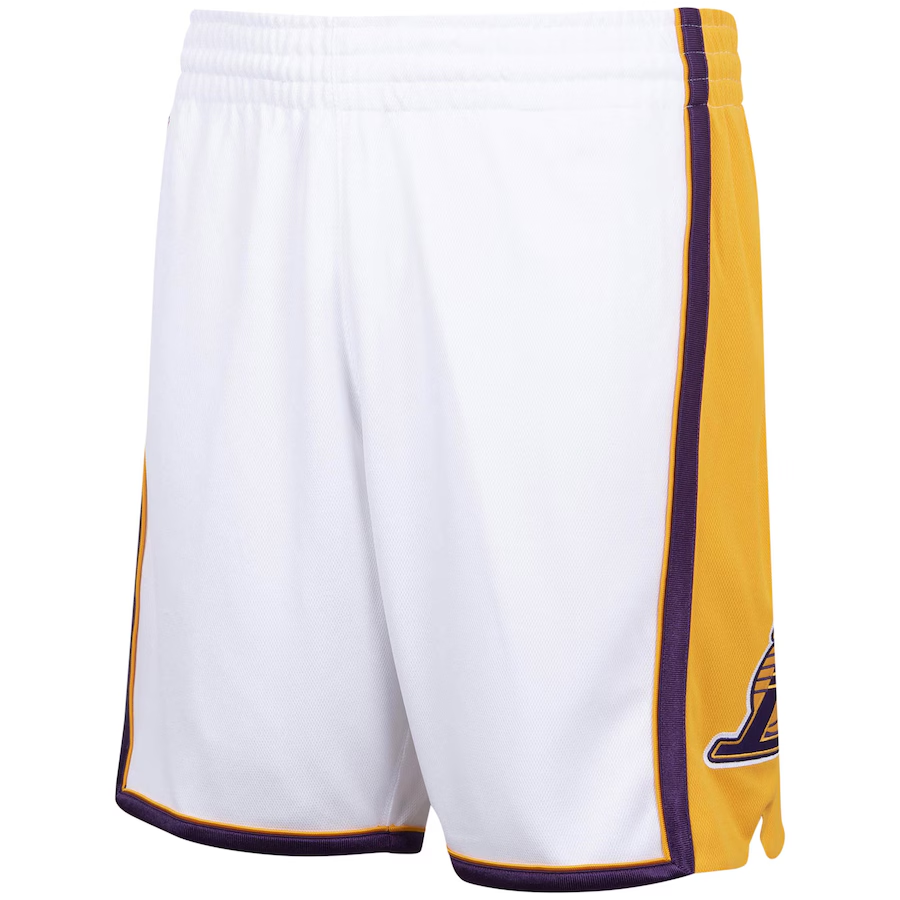 Los Angeles Lakers Mitchell & Ness White 2009/10 Hardwood Classics Shorts