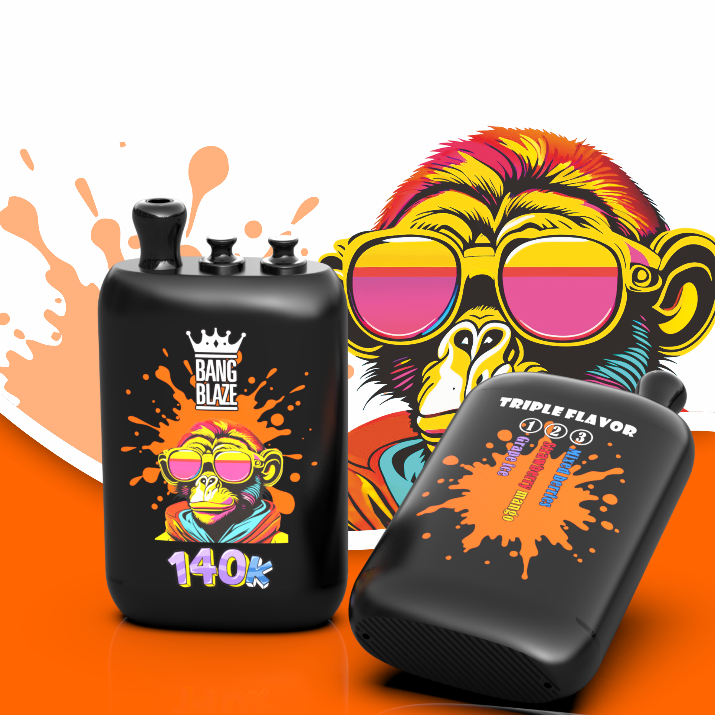BANG Blaze 140 000 potiahnutí (3v1) | Jednorazová e-cigareta s LED displejom