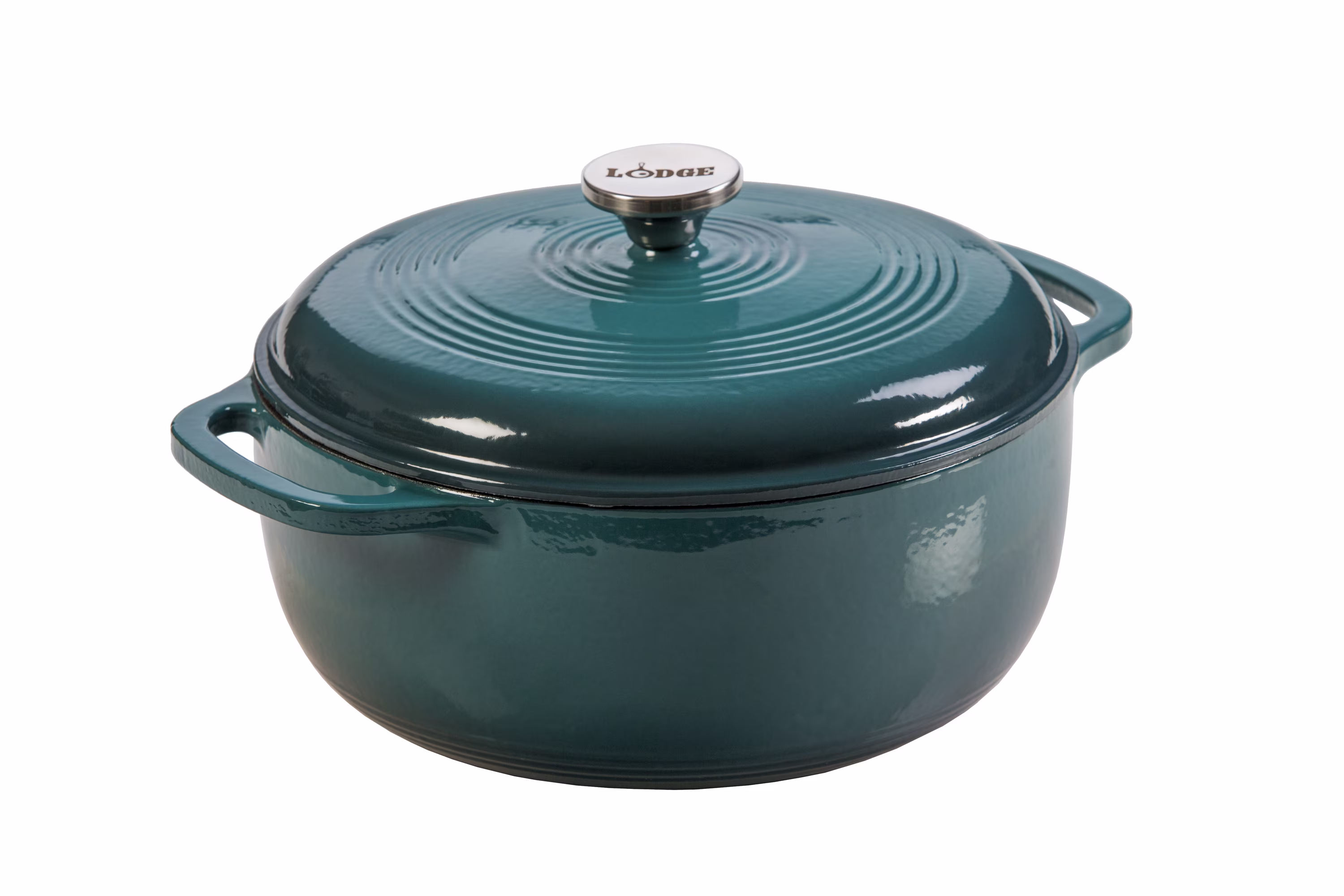 Lodge Enameled Cast Iron 6 Quart Blue Dutch Oven & Cover