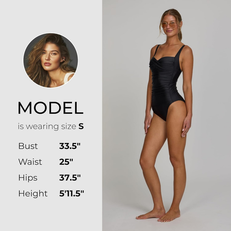 One Piece Swimsuit Women with Built-in Bra