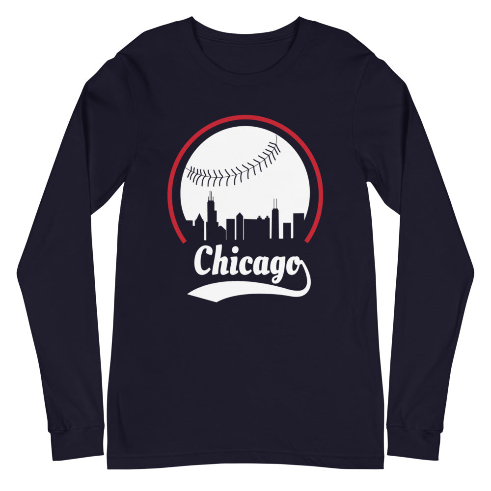 Unisex Chicago Cubs Baseball Long Sleeve Tee Shirt
