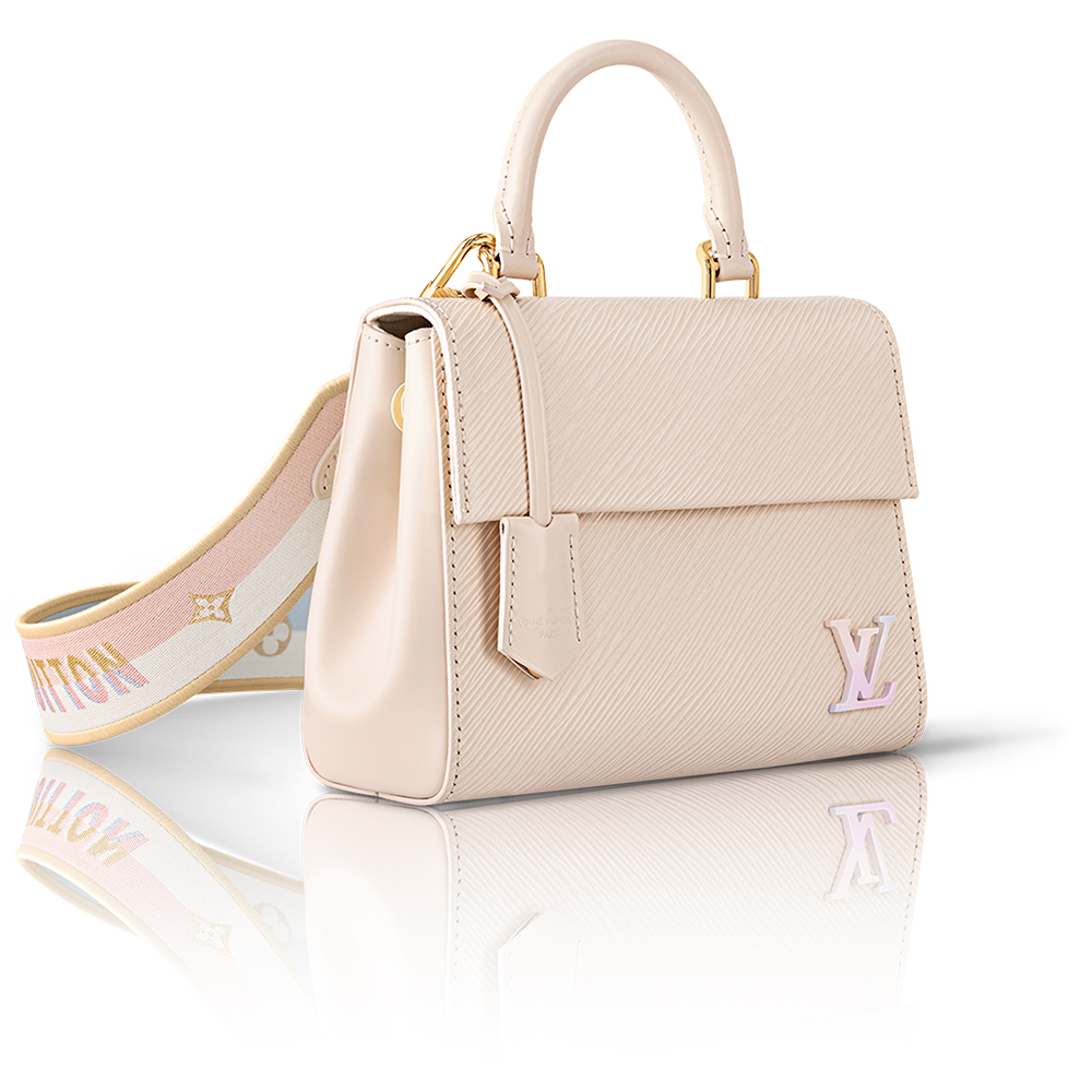 LV  Cluny Grained Leather Shoulder Handbag