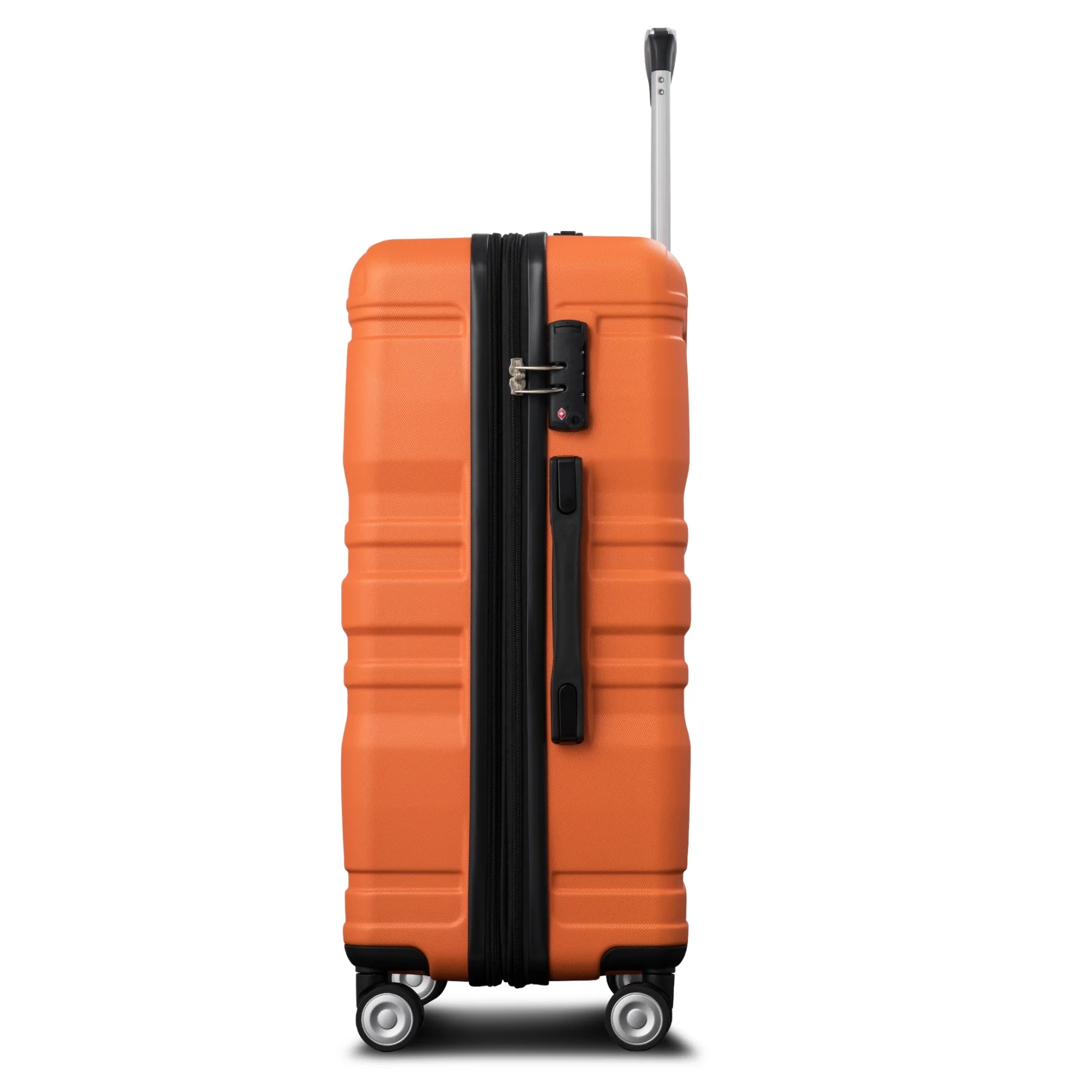Luggage Sets New Model Expandable ABS Hardshell 3pcs Clearance Luggage Hardside Lightweight Durable Suitcase sets Spinner Wheels Suitcase with TSA Lock 20''24''28''(blue and brown)