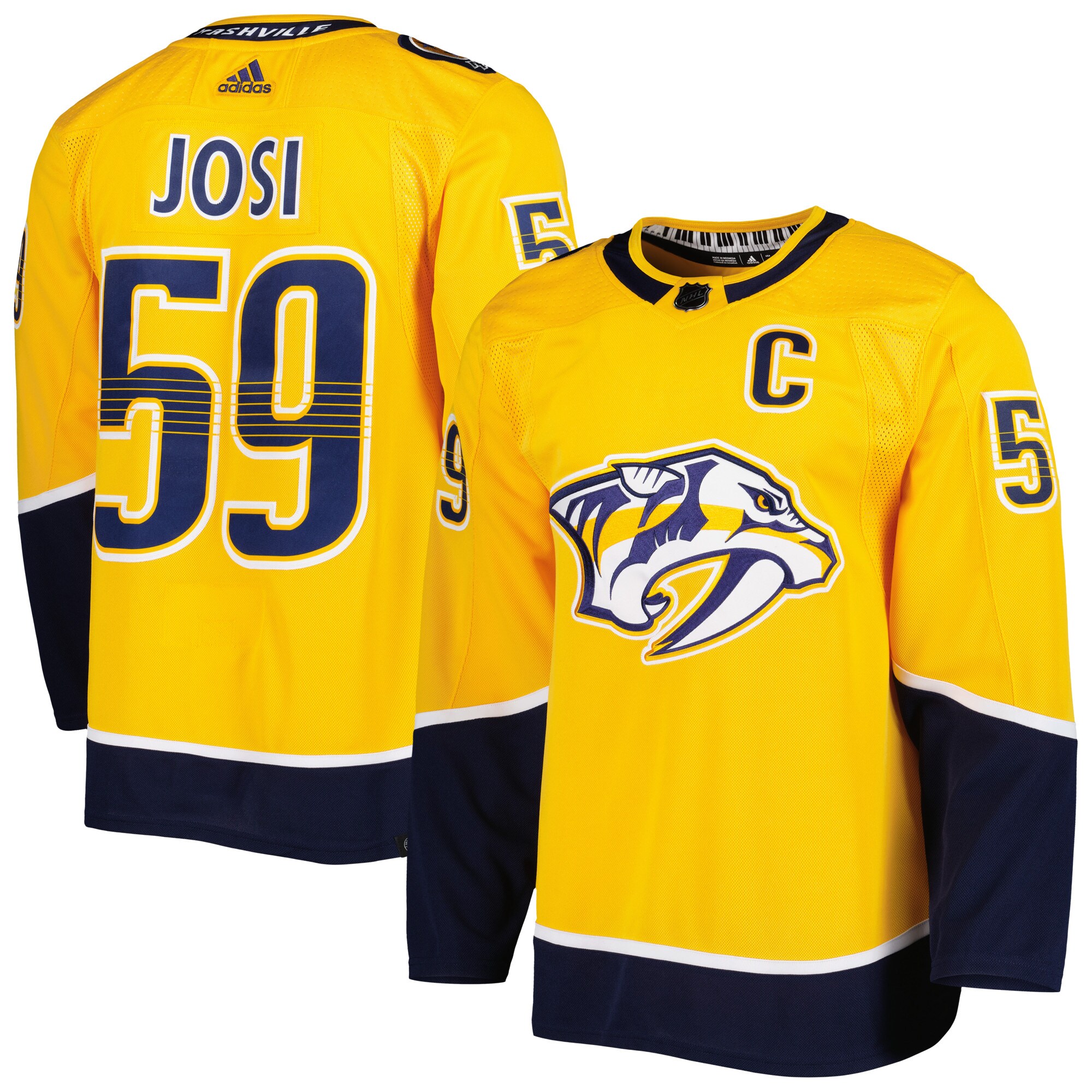 Roman Josi Nashville Predators   Primegreen    Jersey – Gold