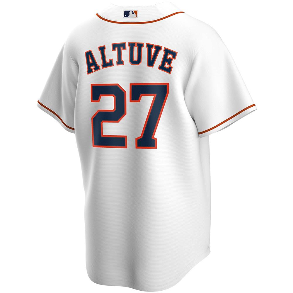Mens Houston Astros Jose Altuve Cool Base Replica Jersey White