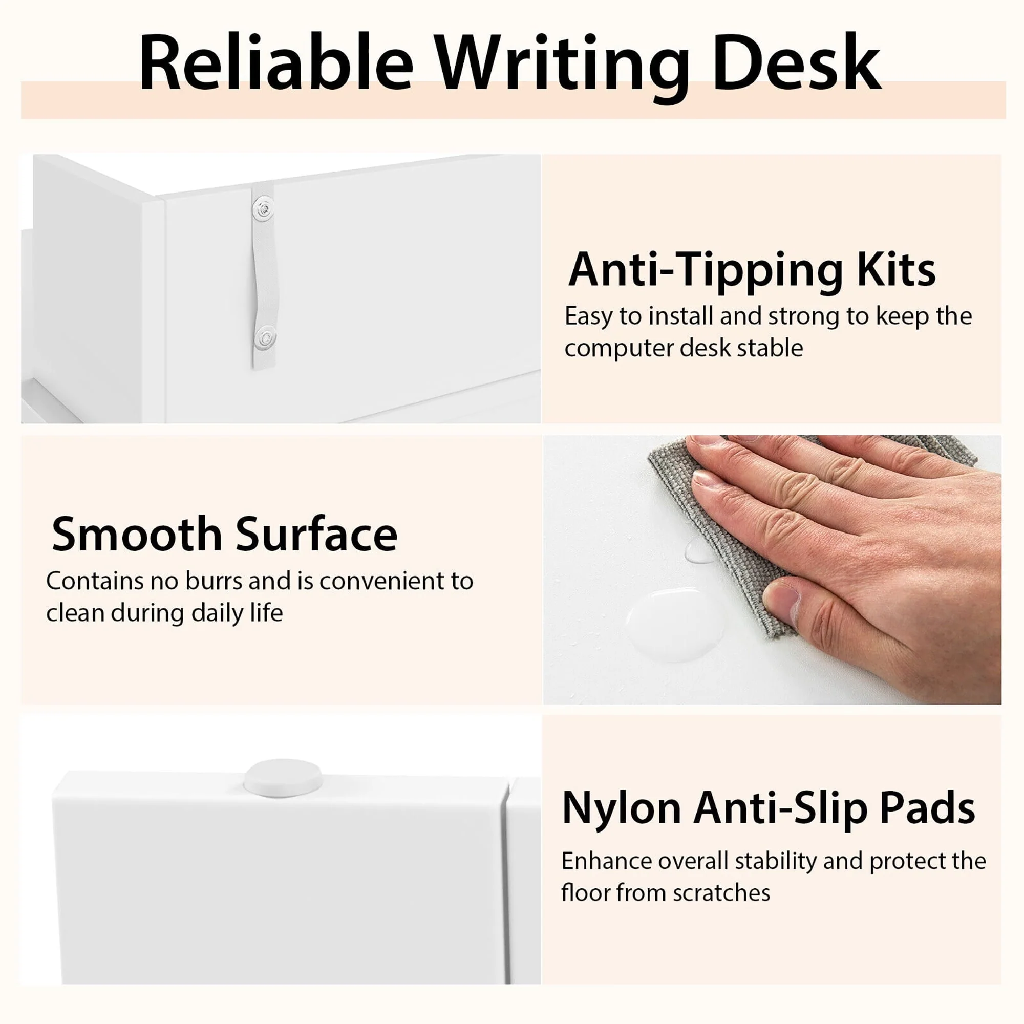 Gymax 48'' Computer Desk Study Writing Workstation w/ Bookshelf & Monitor Stand Riser