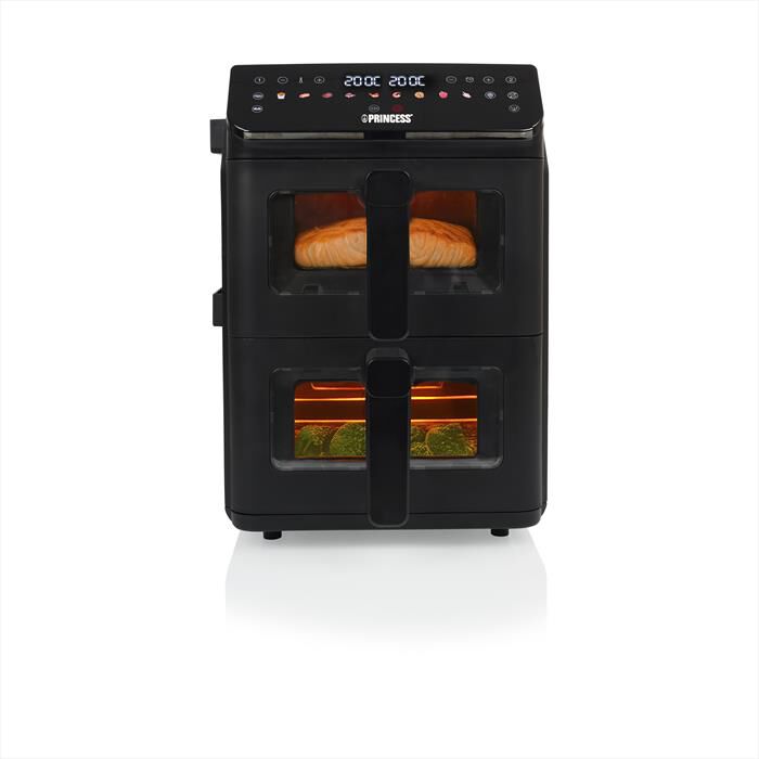 PRINCESS - Friggitrice ad aria DUAL VERTICAL-Nero