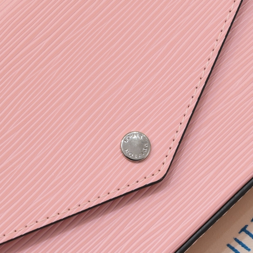 Louis Vuitton Félicie Pochette Epi Rose Ballerine 8.3 Inches M82477