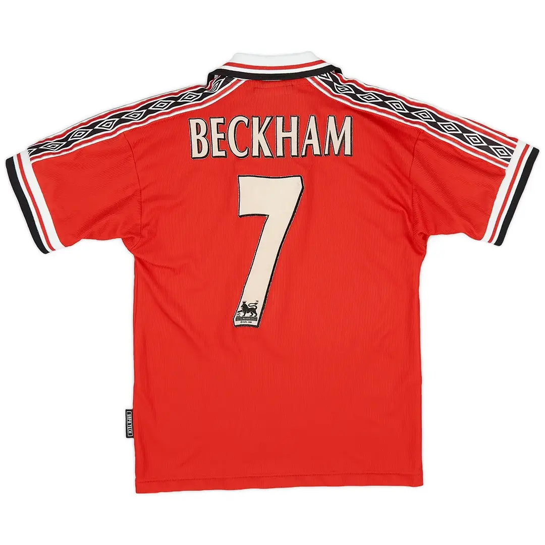 Beckham #7 Manchester United 1998/99 Home Retro Jersey