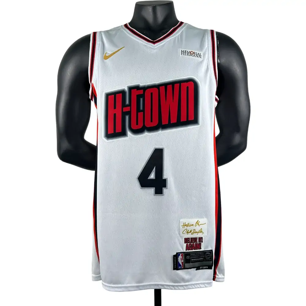 Embroidered 25th season Rockets City Edition No. 4 Green